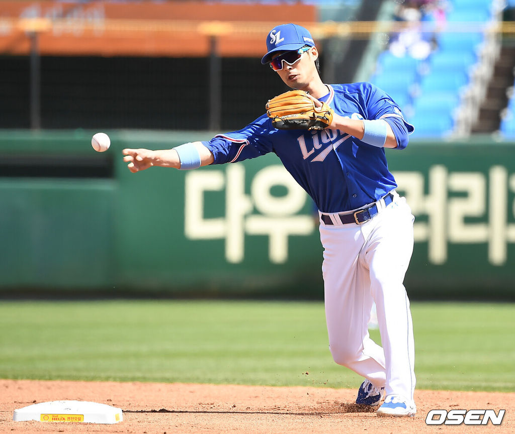 삼성 라이온즈 시절 이학주. /OSEN DB