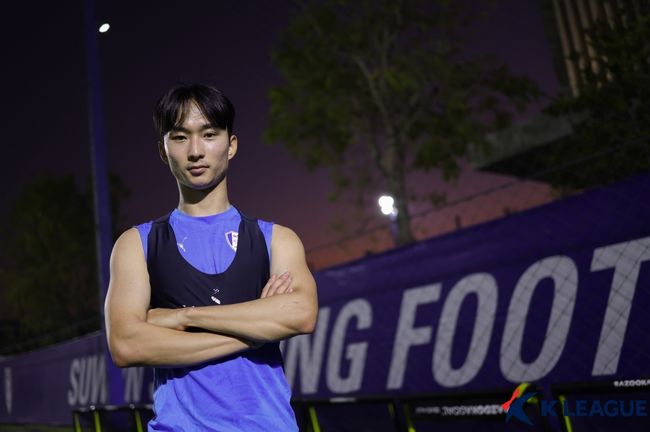 [사진] 무릎 반월판 수술을 앞두고 있는 최지묵 / 한국프로축구연맹 제공.