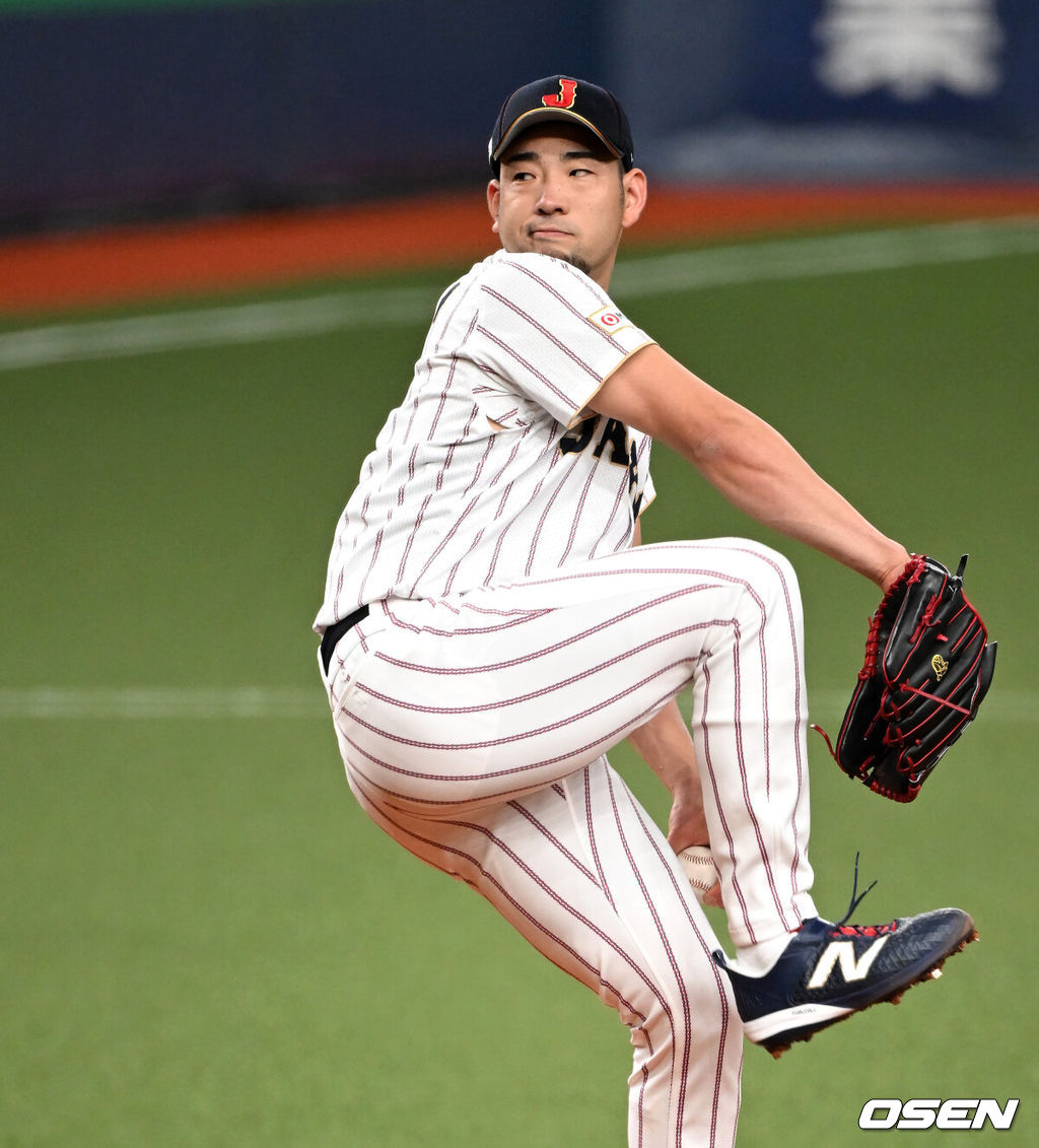 2일 일본 오사카 교세라돔에서 월드베이스볼클래식(WBC) 공식 연습 경기 일본 야구 대표팀과 오릭스 버팔로스의 경기가 열렸다.3일 한신 타이거스와 연습 경기 후 도쿄로 향하는 일본 야구 대표팀은 6일 대만과의 첫 경기에 이어 7일 한국전, 8일 호주전, 10일 체코전을 치른다.1회말 무사에서 일본 선발투수 기쿠치 유세이가 역투하고 있다. 2026.03.02 /spjj@osen.co.kr