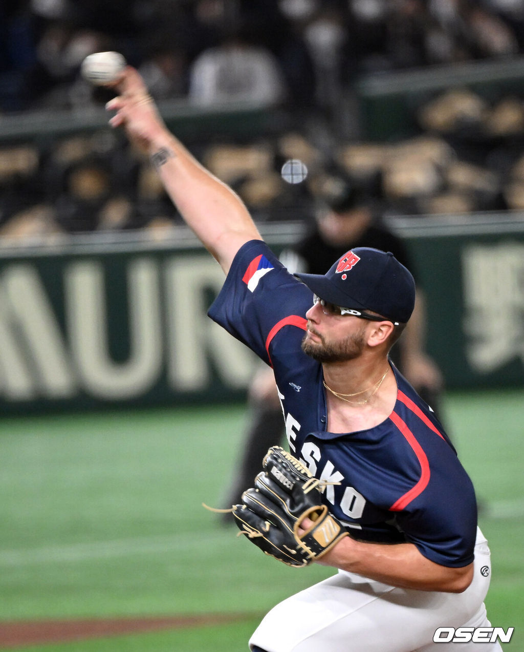 10일 도쿄 도쿄돔에서 2023 WBC(월드베이스볼클래식) 체코와 중국의 경기가 벌어졌다.체코 선발 파디삭이 역투 하고 있다.2023.03.10/spjj@osen.co.kr