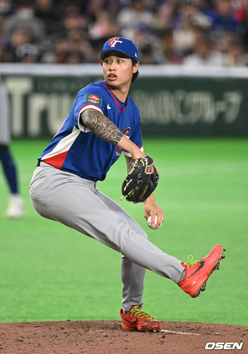 7일 일본 도쿄돔에서  WBC 아시아라운드 체코와 대만의 경기가 열렸다.3회말 대만 린위민이 투구하고 있다. 2026.03.07 /spjj@osen.co.kr