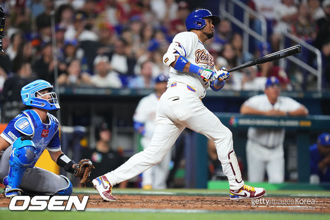 [사진] 베네수엘라 야구 국가대표 루이스 아라에즈. ⓒGettyimages(무단전재 및 재배포 금지)