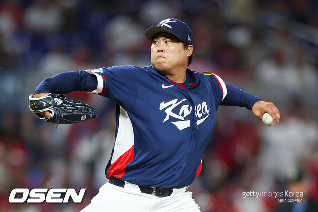 [사진] 한국 야구 국가대표 류현진. ⓒGettyimages(무단전재 및 재배포 금지)