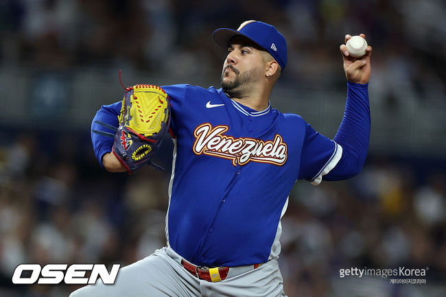 [사진] 베네수엘라 대표팀 투수 엔마누엘 데 헤이수스. ⓒGettyimages(무단전재 및 재배포 금지)
