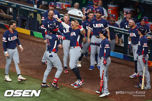 [사진] 미국 야구 대표팀. ⓒGettyimages(무단전재 및 재배포 금지)