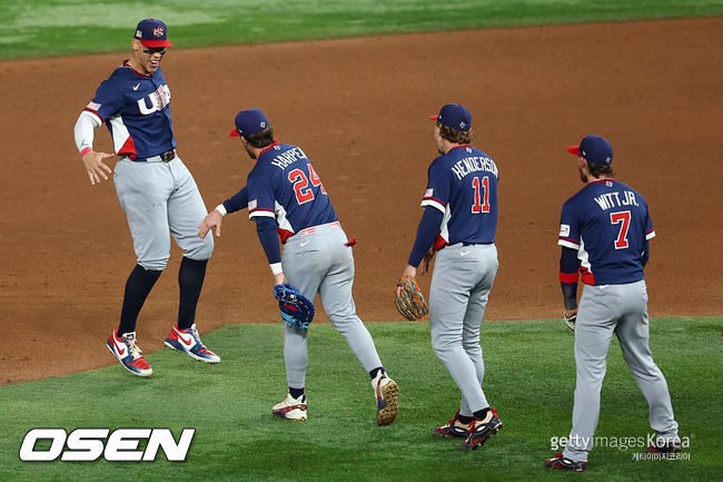 [사진] 미국 야구 대표팀. ⓒGettyimages(무단전재 및 재배포 금지)