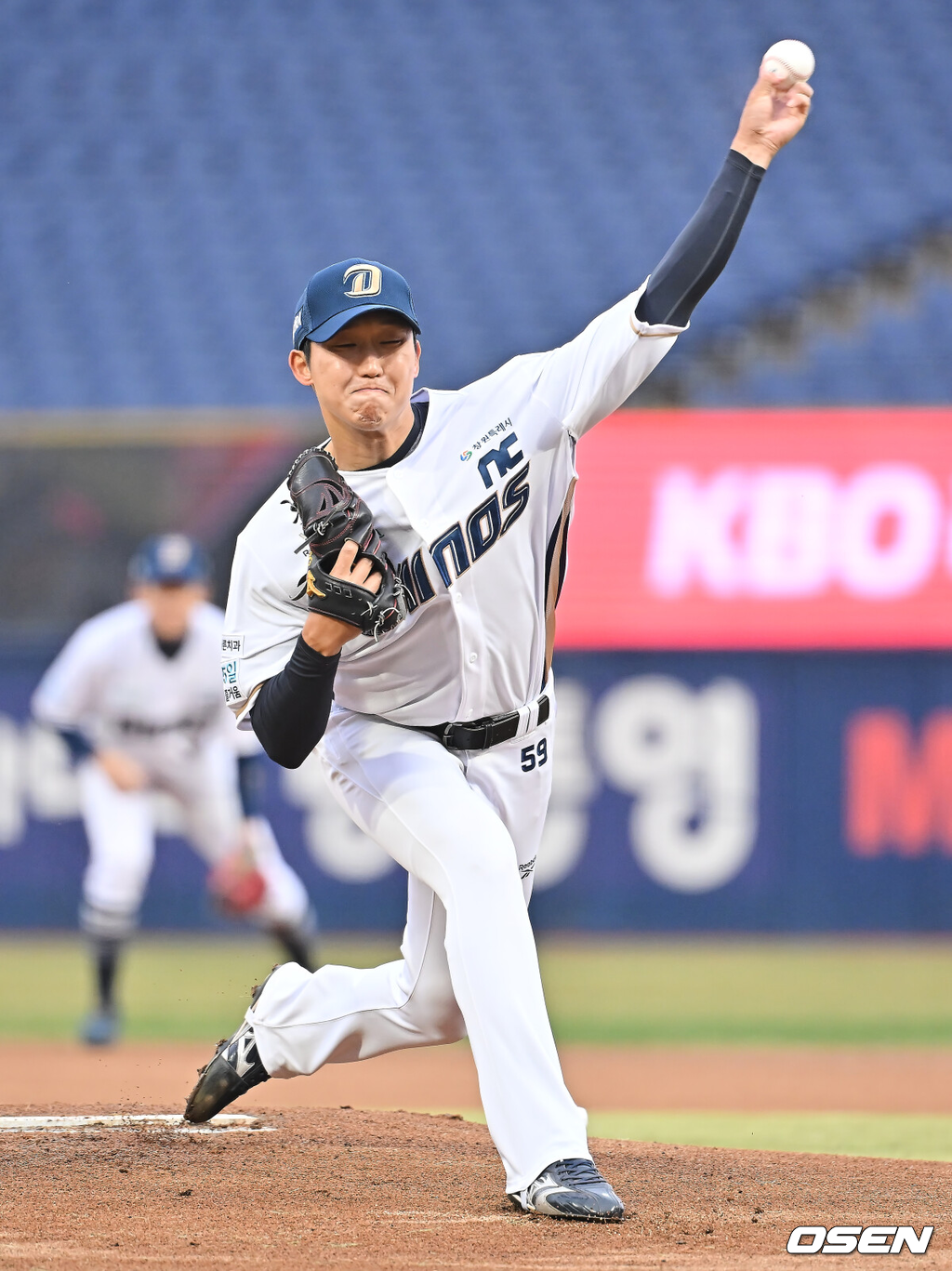 16일 창원NC파크에서 2026 신한 SOL KBO 리그 시범경기 NC 다이노스와 KIA 타이거즈의 경기가 열린다.지난 12일 시작된 시범경기는 24일까지 진행되며, 각 팀이 12경기씩 총 60경기가 펼쳐진다.NC 다이노스 선발투수 구창모가 역투하고 있다. 2026.03.16 / foto0307@osen.co.kr