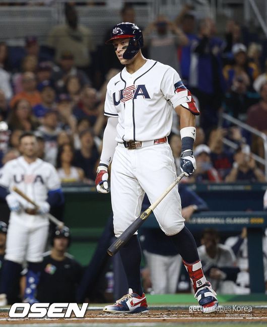[사진] 고개 숙인 애런 저지. ⓒGettyimages(무단전재 및 재배포 금지)