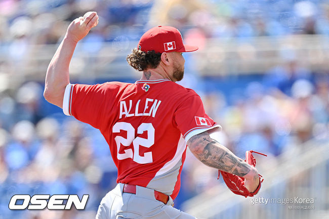[사진] 캐나다 대표팀 로건 앨런 ⓒGettyimages(무단전재 및 재배포 금지)