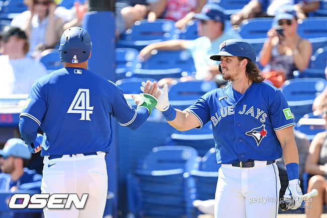 [사진] 토론토 선수들. ⓒGettyimages(무단전재 및 재배포 금지)