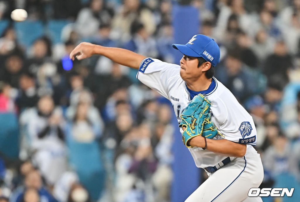 23일 대구삼성라이온즈파크에서 2026 신한 SOL KBO 리그 시범경기 삼성 라이온즈와 KIA 타이거즈의 경기가 열렸다. 홈팀 삼성은 양창섭이, 방문팀 KIA는 양현종이 선발 출전했다. 삼성 라이온즈 선발 투수 양창섭이 역투하고 있다. 2026.03.23 / foto0307@osen.co.kr