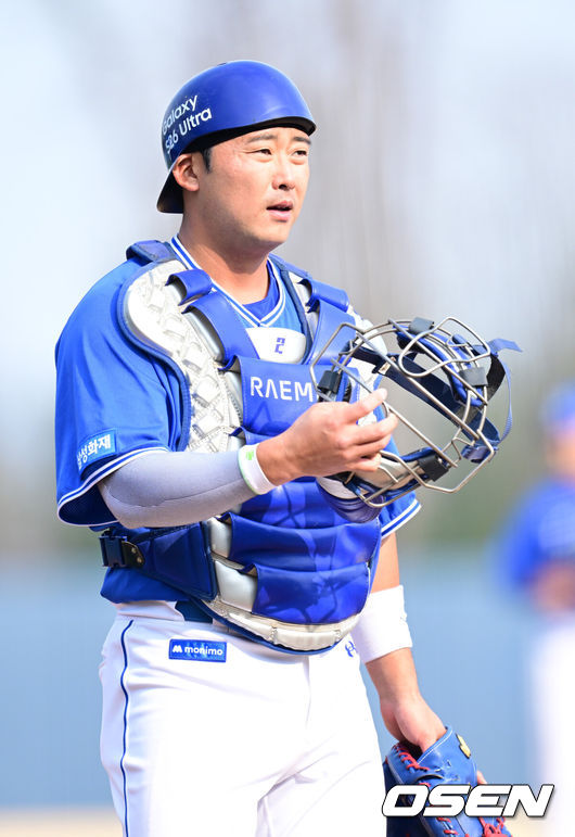 [OSEN=최규한 기자] 삼성 김재성. 2026.03.15 / dreamer@osen.co.kr