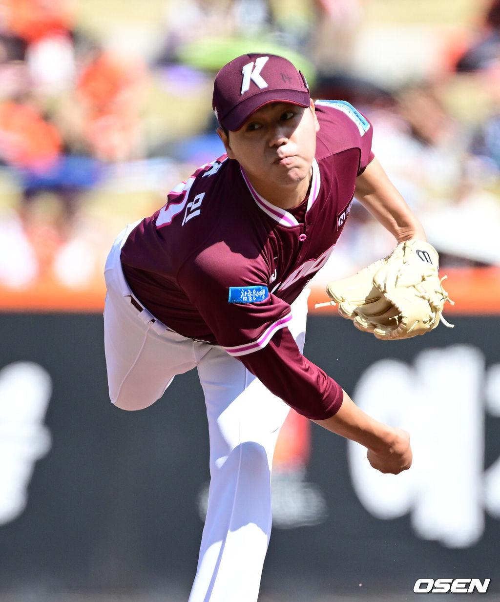 29일 대전 한화생명볼파크에서 ‘2026 신한 SOL KBO리그’ 한화 이글스와 키움 히어로즈의 경기가 열렸다.홈팀 한화는 왕옌청, 방문팀 키움은 하영민을 선발로 내세웠다. 1회말 키움 선발 하영민이 힘차게 공을 뿌리고 있다. 2025.03.29 / dreamer@osen.co.kr