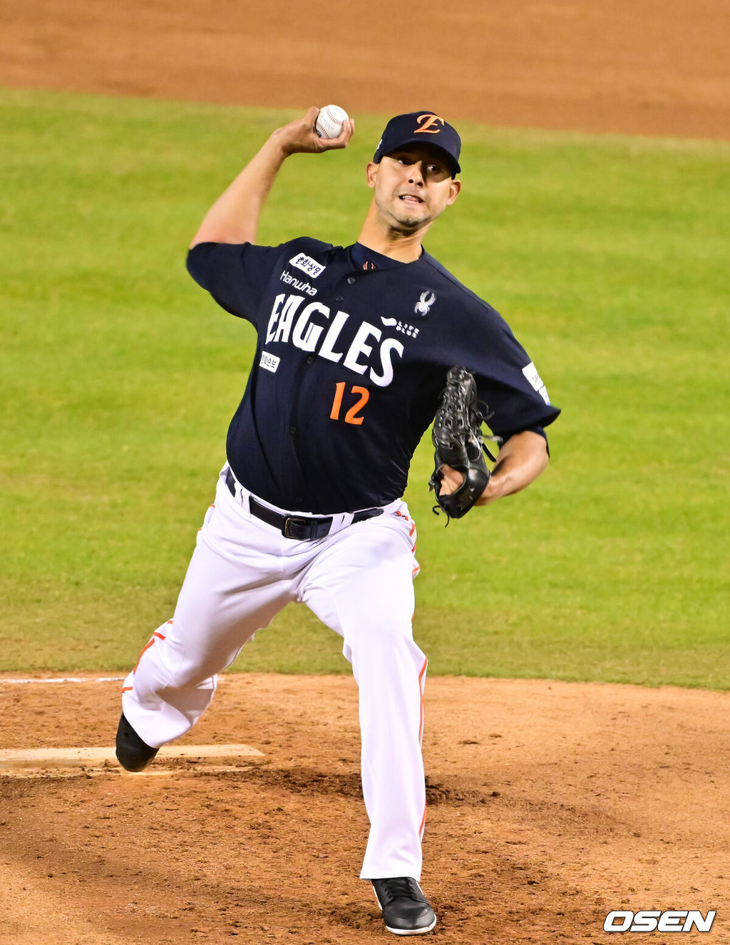 3일 오후 서울 잠실구장에서 ‘2026 신한은행 SOL Bank KBO리그’ 두산 베어스와 한화 이글스의 경기가 진행됐다.이날 두산은 플렉센을, 한화는 에르난데스를 선발투수로 내세웠다.  2회말 한화 선발투수 에르난데스가 역투하고 있다.    2026.04.02 / soul1014@osen.co.kr