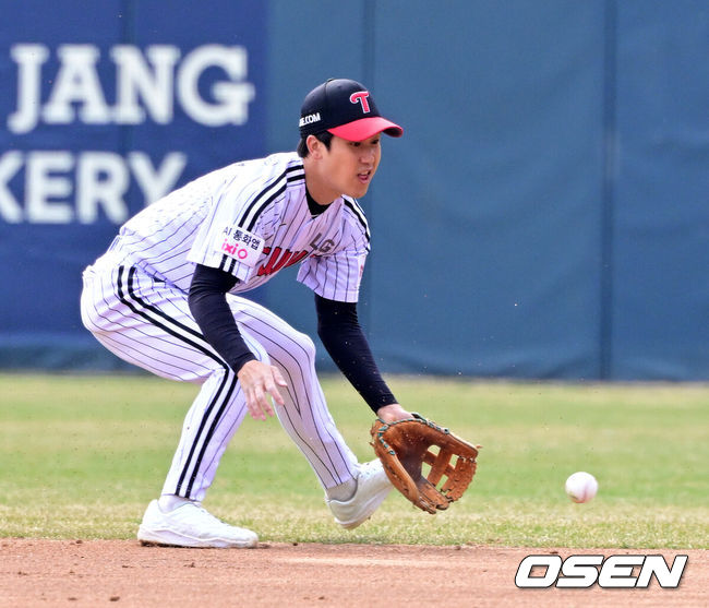 [OSEN=지형준 기자] LG 구본혁. 2026.03.24 /jpnews@osen.co.kr