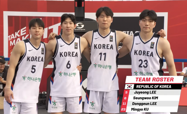 [사진] 한국3x3남자농구대표팀