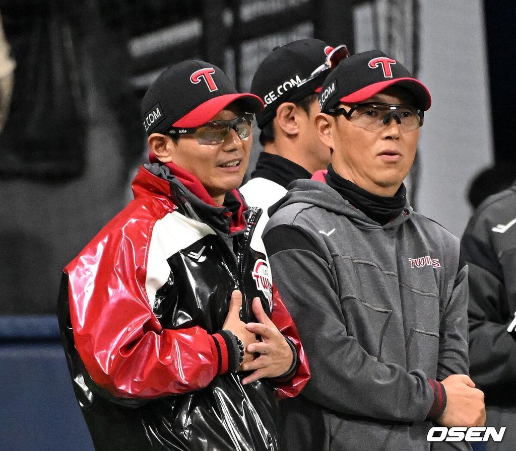 LG는 5일 서울 고척 스카이돔에서 열린 2026 KBO리그 키움과 경기에서 6-5로 승리했다. LG는 선발 전원 안타 기록을 세우며 승리, 4승4패 승률 5할을 맞췄다. 키움은 2승 6패가 됐다. 2026.04.05 /sunday@osen.co.kr