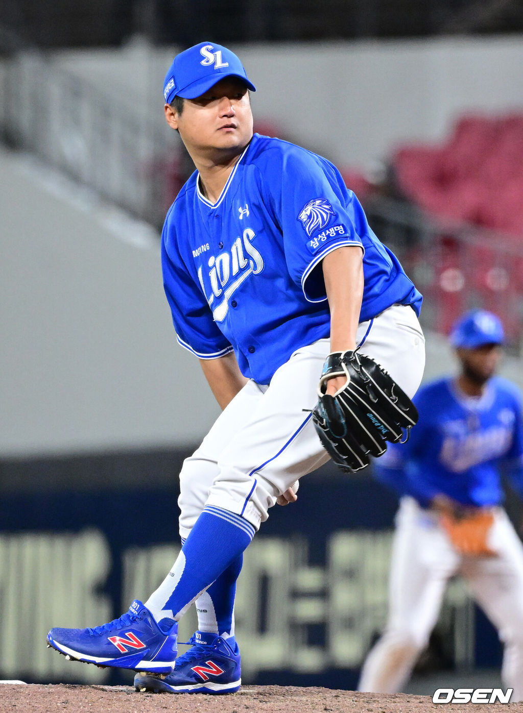 7일 광주-기아 챔피언스필드에서 ‘2026 신한 SOL KBO리그’ KIA 타이거즈와 삼성 라이온즈의 경기가 열렸다.홈팀 KIA는 양현종, 방문팀 삼성은 양창섭을 선발로 내세웠다. 8회말 마운드에 오른 삼성 투수 최지광이 힘차게 공을 뿌리고 있다. 2026.04.07 / dreamer@osen.co.kr