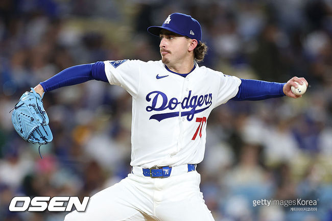 [사진] LA 다저스 저스틴 로블레스키. ⓒGettyimages(무단전재 및 재배포 금지)