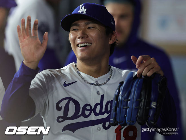 [사진] LA 다저스 야마모토 요시노부 ⓒGettyimages(무단전재 및 재배포 금지)