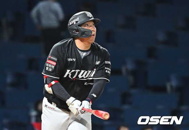 [OSEN=창원, 이석우 기자] KT 위즈 김현수 027 2026.04.15 / foto0307@osen.co.kr