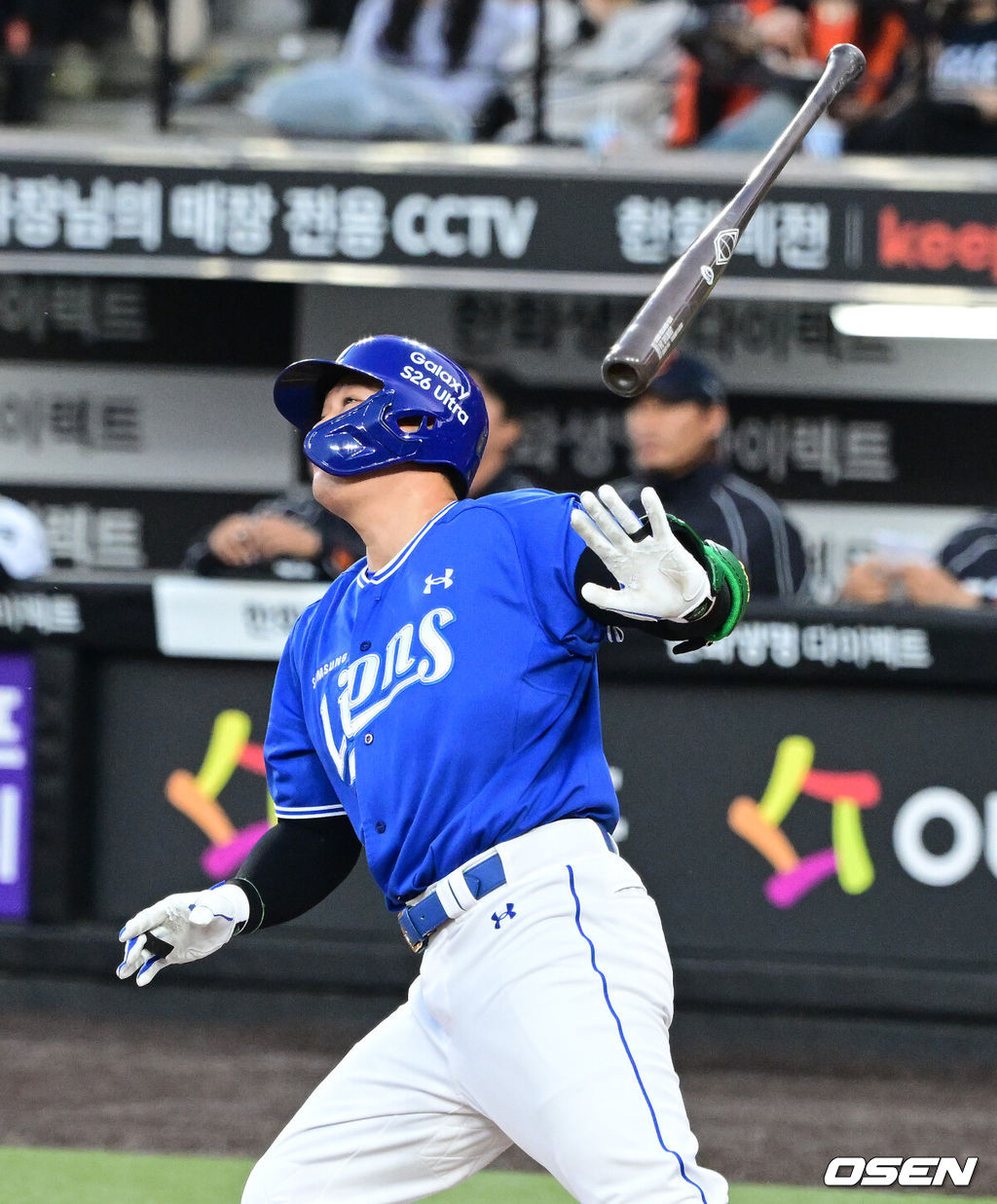 15일 대전 한화생명 볼파크에서 2026 신한 SOL KBO리그 한화 이글스와 삼성 라이온즈의 경기가 열렸다.4연패 중인 한화는 윌켈 에르난데스, 5연승을 노리는 삼성은 양창섭이 선발로 나섰다. 1회초 1사 만루에서 삼성 전병우가 2타점 적시 2루타를 날리고 있다. 2026.04.15 / jpnews@osen.co.kr