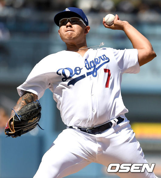 [OSEN=최규한 기자] LA 다저스 시절 훌리오 유리아스.  /dreamer@osen.co.kr
