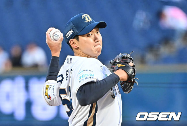[OSEN=창원, 이석우 기자] 16일 창원NC파크에서 2026 신한 SOL KBO 리그 NC 다이노스와 KT 위즈의 경기가 열렸다. 홈팀 NC는 구창모가, 방문팀 KT는 사우어가 선발 출전했다. NC 다이노스 선발투수 구창모가 역투하고 있다. 2026.04.16 / foto0307@osen.co.kr