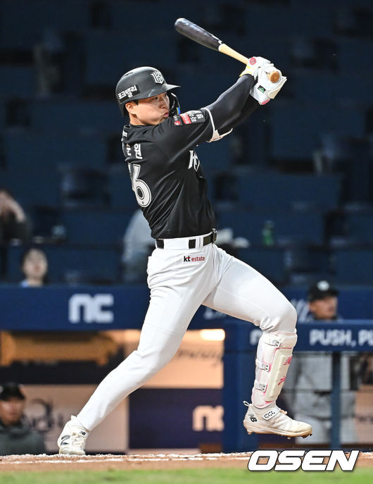 [OSEN=창원, 이석우 기자] KT 위즈 장준원 007 2026.04.16 / foto0307@osen.co.kr