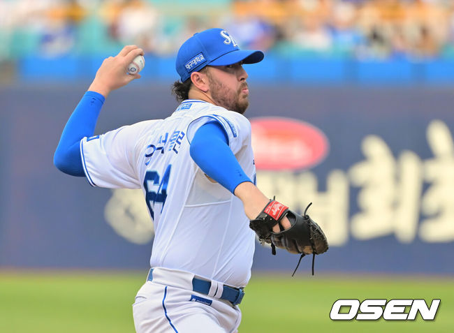 [OSEN=대구, 이석우 기자] 삼성 라이온즈 오러클린 221 2026.04.11 / foto0307@osen.co.kr