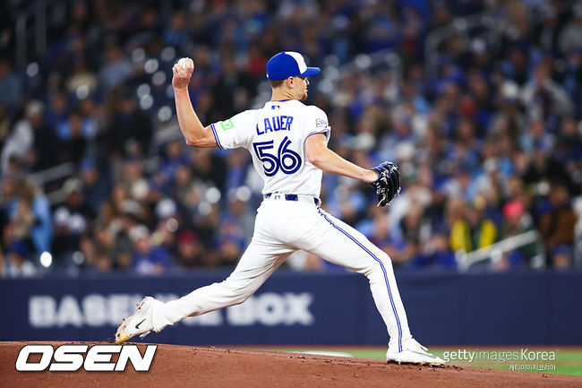 [사진] 토론토 블루제이스 에릭 라우어. ⓒGettyimages(무단전재 및 재배포 금지)