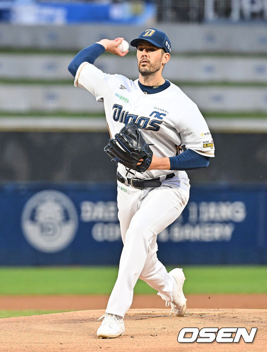 NC 다이노스 드류 버하겐. /OSEN DB