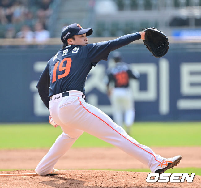 [OSEN=박준형 기자] 한화 왕옌청 2026.04.04  / soul1014@osen.co.kr