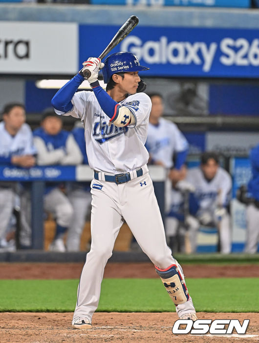[OSEN=대구, 이석우 기자] 삼성 라이온즈 이재현 210 2026.04.11 / foto0307@osen.co.kr