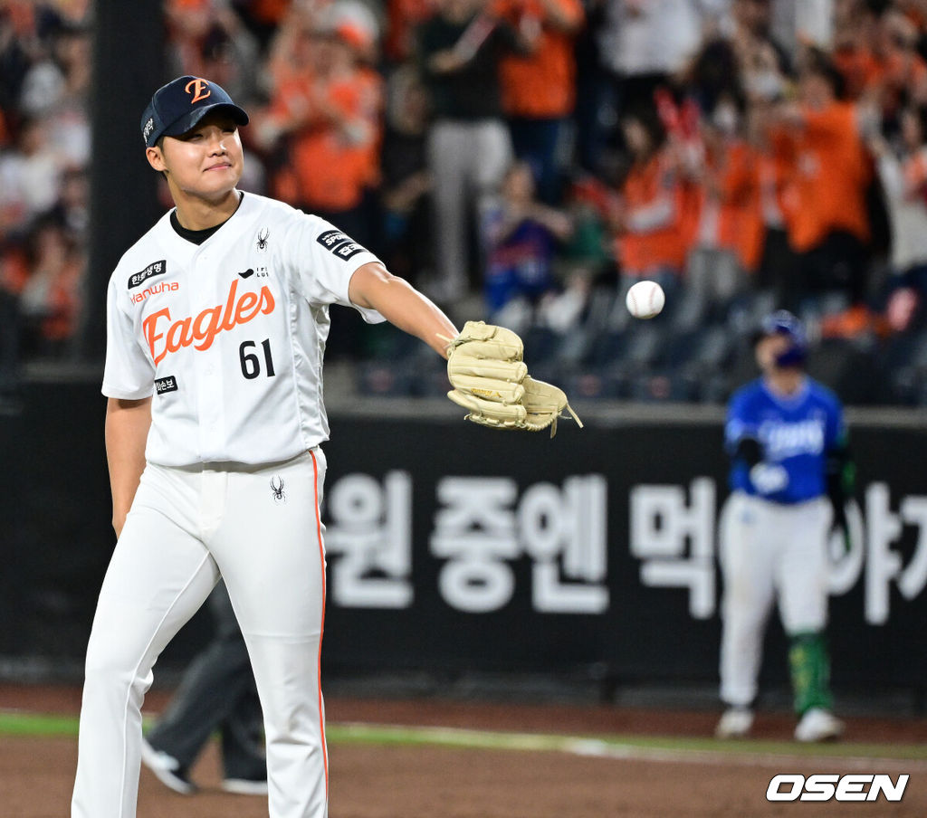 한화 투수 정우주 / OSEN DB