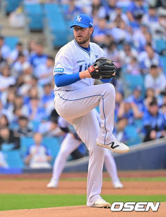 [OSEN=대구, 이석우 기자] 삼성 라이온즈 오러클린 216 2026.04.11 / foto0307@osen.co.kr