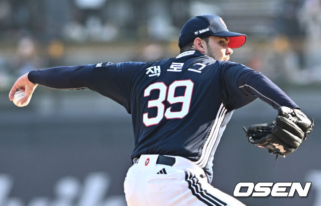 [OSEN=조은정 기자] 두산 잭로그. 2026.04.11 / cej@osen.co.kr