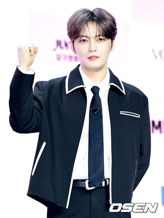 [OSEN=조은정 기자]ENA ‘더 스카웃’ 제작발표회가 29일 서울 마포구 서울 큐브컨벤션센터에서 열렸다.‘더 스카웃’은 가요계 최고 전문가들이 ‘아직 자신의 재능을 제대로 펼치지 못한 원석’을 직접 발굴하고, 그들에게 새로운 방향성과 가능성을 제시하는 성장형 음악 프로젝트다.김재중이 포즈를 취하고 있다. 2026.04.29 /cej@osen.co.kr