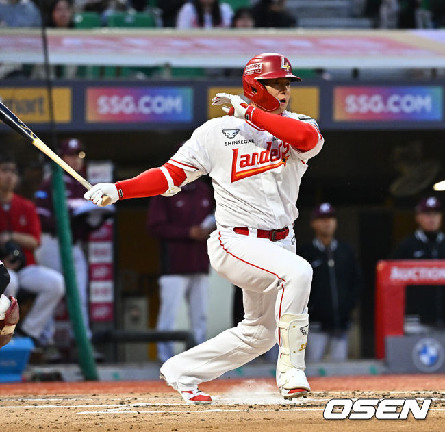 SSG 랜더스 김재환. /OSEN DB