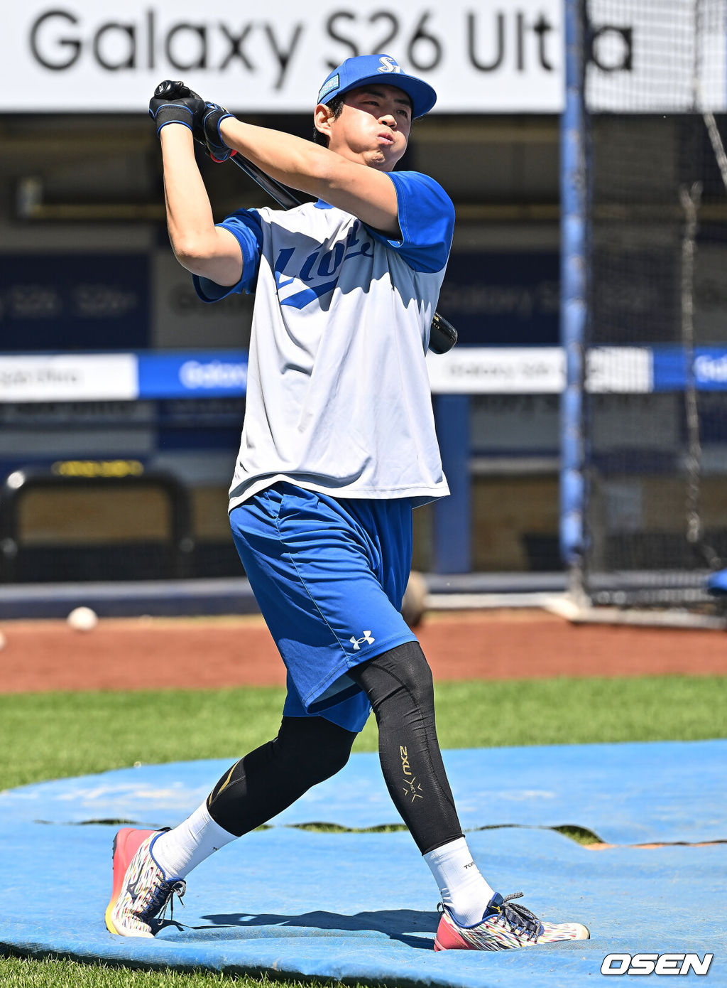 5일 대구삼성라이온즈파크에서 2026 신한 SOL KBO 리그 삼성 라이온즈와 키움 히어로즈의 경기가 열린다. 홈팀 삼성은 오러클린이, 방문팀 키움은 오석주가 선발 출전한다. 삼성 라이온즈 구자욱이 부상 회복 후 훈련을 하고 있다. 2026.05.05 / foto0307@osen.co.kr