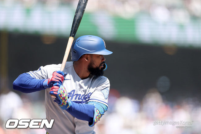 [사진] LA 다저스 테오스카 에르난데스 ⓒGettyimages(무단전재 및 재배포 금지)
