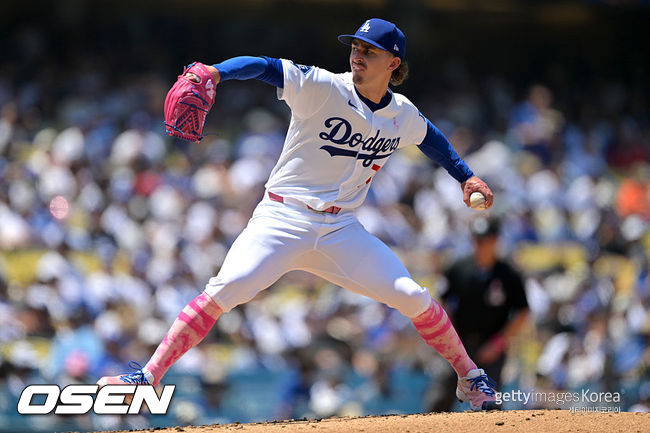 [사진] LA 다저스 저스틴 로블레스키. ⓒGettyimages(무단전재 및 재배포 금지)