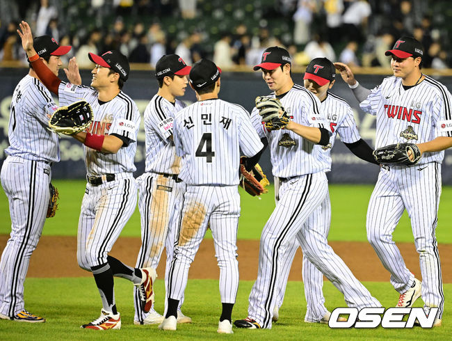 LG 선수단. / OSEN DB