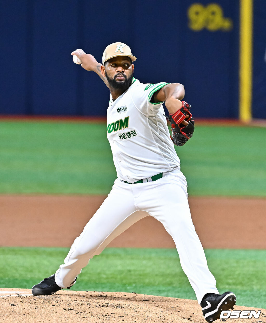 21일 오후 서울 고척스카이돔에서 2026 신한 SOL KBO 리그 키움 히어로즈와 SSG 랜더스의 경기가 진행됐다.이날 경기에서 키움은 알칸타라를, SSG는 긴지로를 선발투수로 내세웠다.5회초 키움 선발투수 알칸타라가 역투하고 있다.    2026.05.21 / soul1014@osen.co.kr
