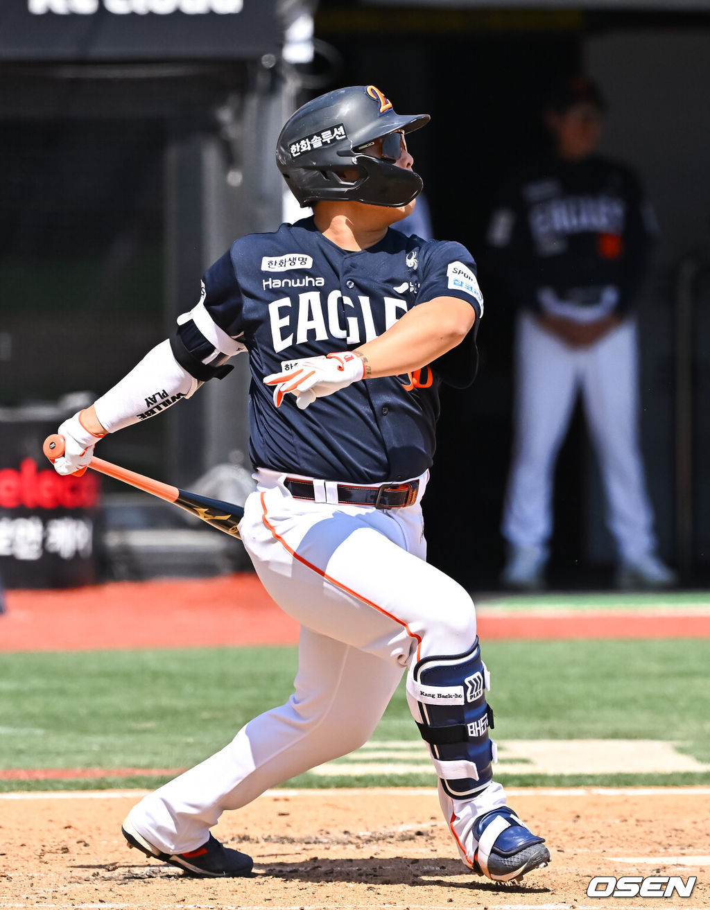 16일 오후 수원KT위즈파크에서 2026 신한 SOL KBO 리그 KT 위즈와 한화 이글스의 경기가 진행됐다.이날 경기에서 KT는 배제성을, 한화는 화이트를 선발투수로 내세웠다.3회초 1사 2루 한화 강백호가 1타점 적시타를 날리고 있다.   2026.05.16 / soul1014@osen.co.kr