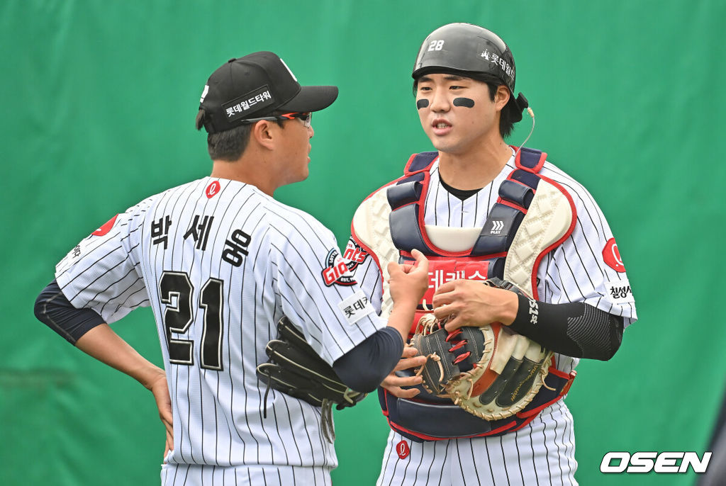롯데 자이언츠 박세웅, 손성빈 119 2026.05.23 / foto0307@osen.co.kr