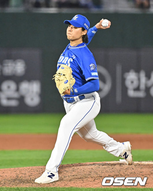 [OSEN=부산, 이석우 기자] 삼성 라이온즈 김무신 200 2026.05.23 / foto0307@osen.co.kr
