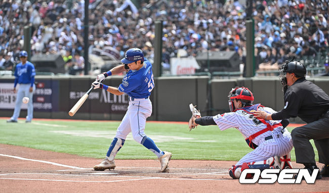[OSEN=부산, 이석우 기자] 삼성 라이온즈 김지찬 049 2026.05.24 / foto0307@osen.co.kr