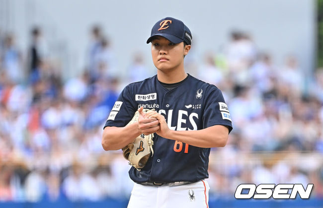 [OSEN=대구, 이석우 기자] 한화 이글스 정우주/ foto0307@osen.co.kr