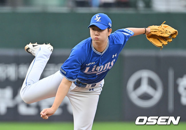 [OSEN=부산, 이석우 기자] 삼성 라이온즈 장찬희 141 2026.05.23 / foto0307@osen.co.kr